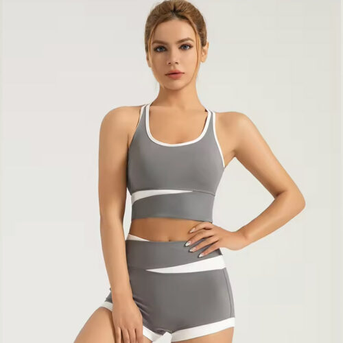 Women Ribbed High Waist Yoga Set - Sportswear - dute.fsxlb...