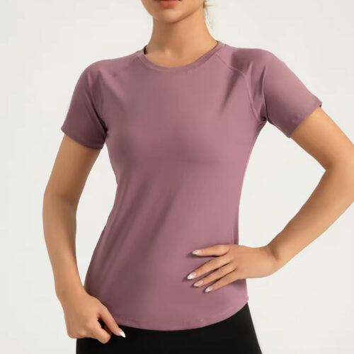 Quick Dry Seamless Polyester Sports T-Shirt - Sportswear -...